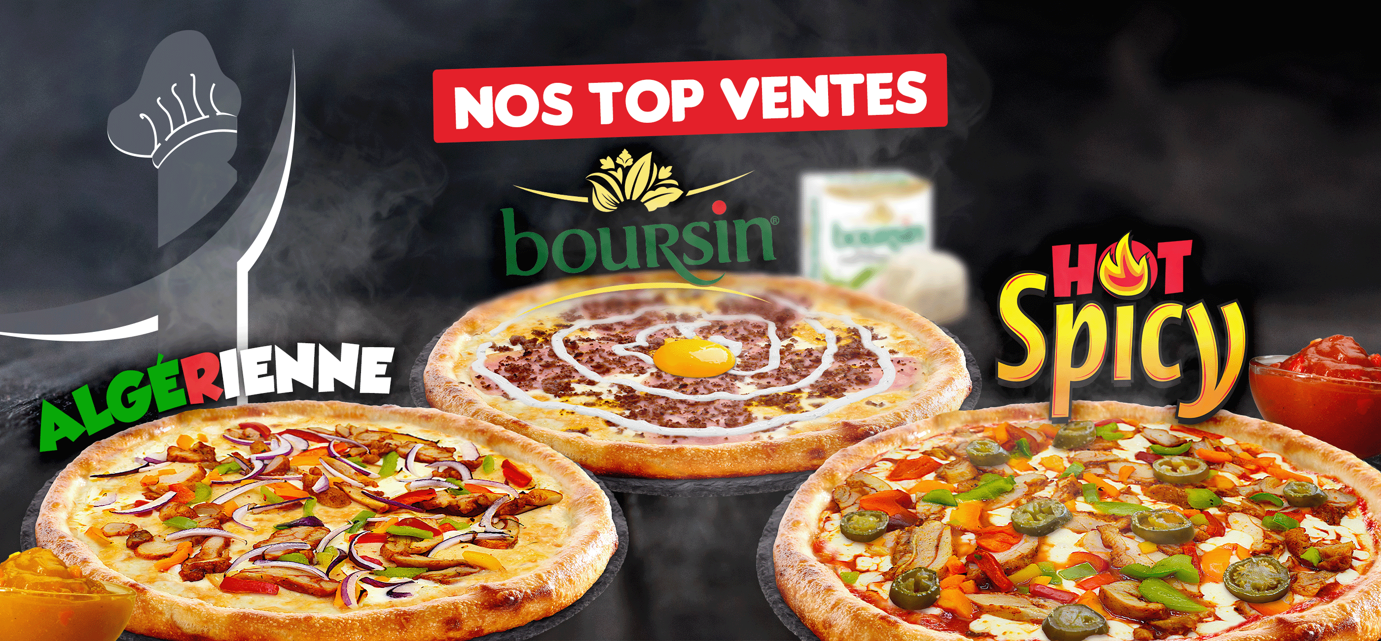 Top Ventes : Pizza Méxicaine, Boursin et Hot Spicy