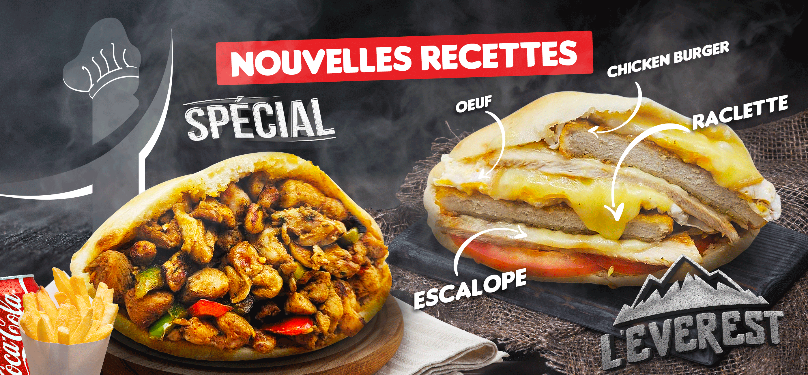 Les Sandwichs Spécial et L'Everest